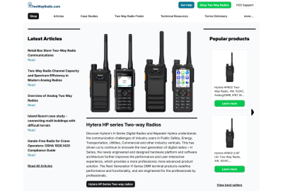 https://www.twowayradioreference.com/ - is a TwoWayRadio.com website full of deep dive product information and case studies