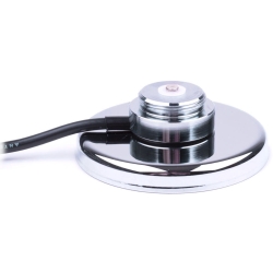 Photo of PCTEL Maxrad G-PL259 Magnetic Antenna Mount - Chrome, 12ft RG-58/U Coax, PL259 Connector Connected