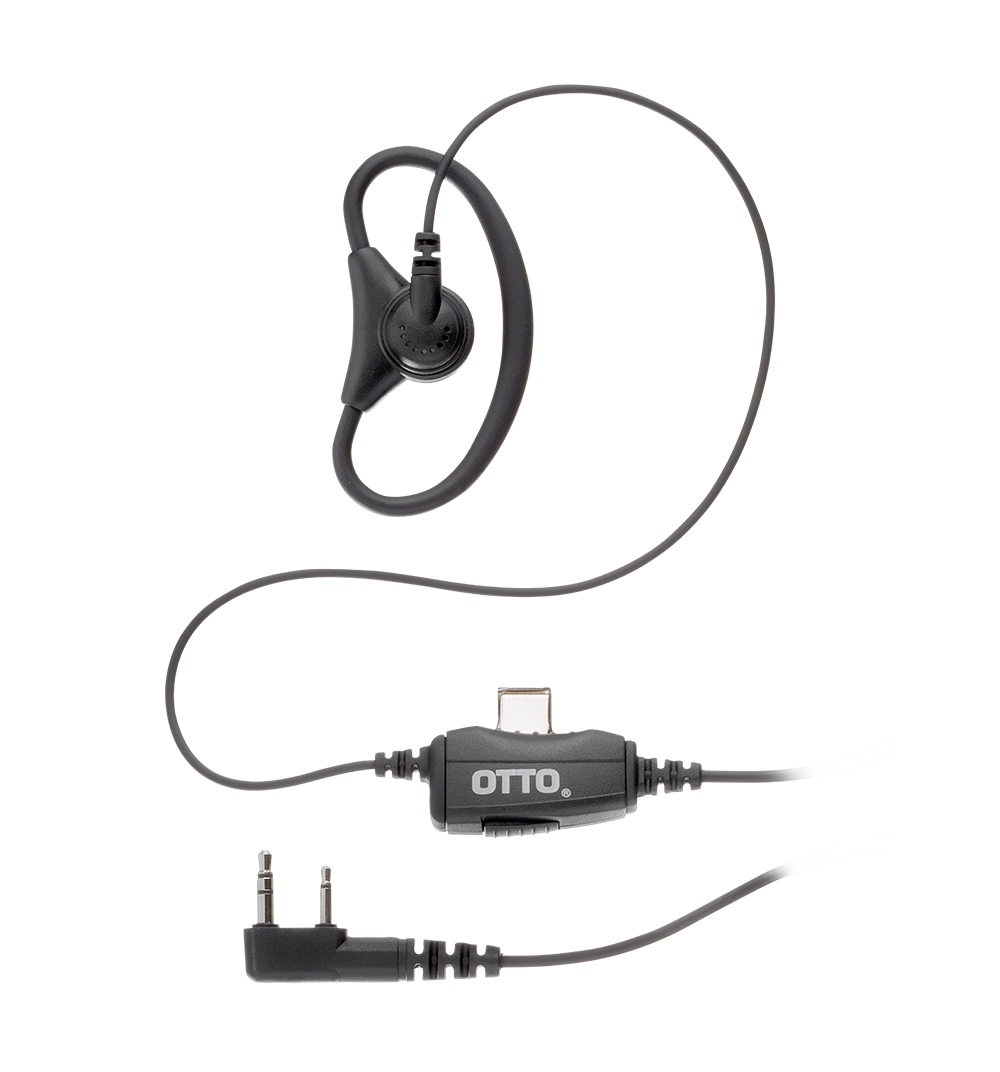 Otto E1-ET2KA131 Earpiece - 1-Wire, D-Hook - K01