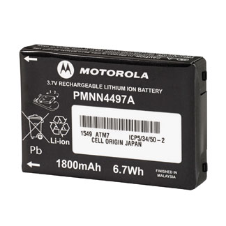 Photo of Motorola PMNN4497AR Battery - 1800mAh, Li-ION, 6,7Wh, High Capacity - CLS Series