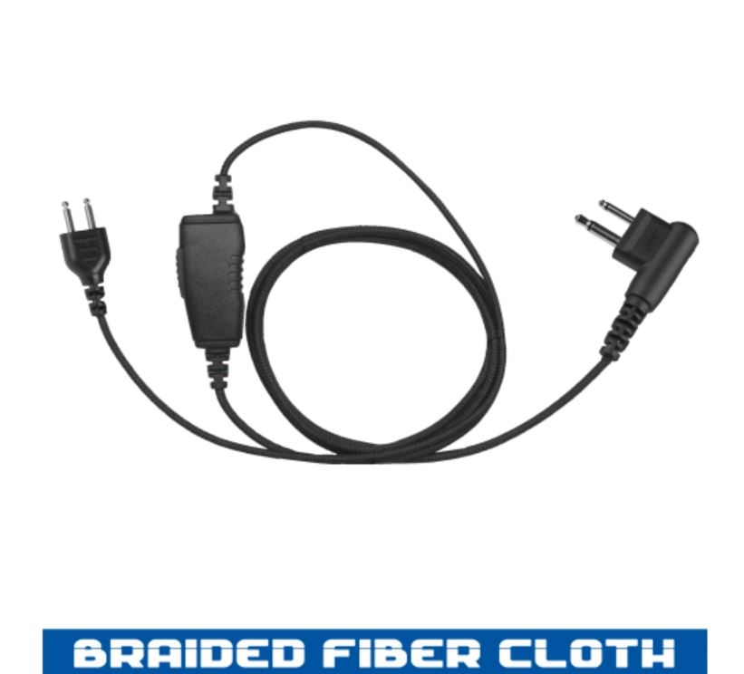 Photo of Voiceporter Snap-LOC VPE150SL-H08 Base Cord - 1-Wire, Braided Fiber - Fits VP Snap-LOC Earpieces - H08